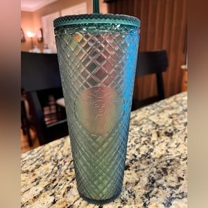 Light green jeweled venti tumbler